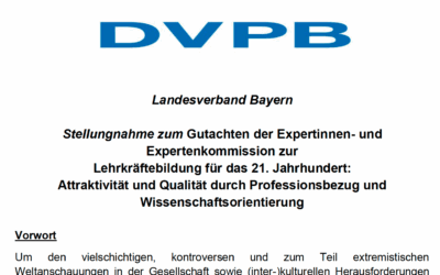 Stellungnahme zum Gutachten „Lehrkräftebildung für das 21. Jahrhundert“